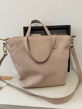 Cuyana all soft leather 2016 small tote with crossbody strap